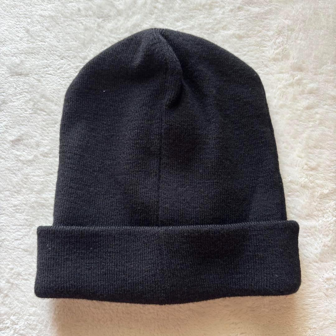 美品 PRADA SPORTS プラダスポーツ ニット帽ビーニー ロゴタグ 黒