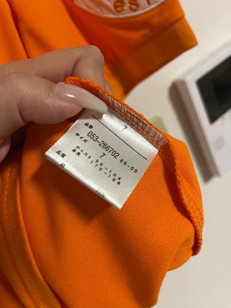 PEARLY GATES ポロシャツ オレンジ サイズ7