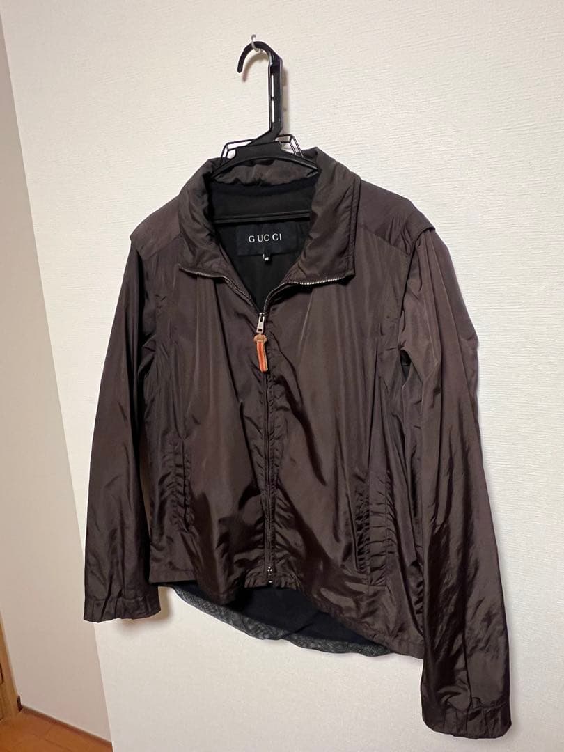 GUCCI archive nylon jacket ダブルジップ　2way
