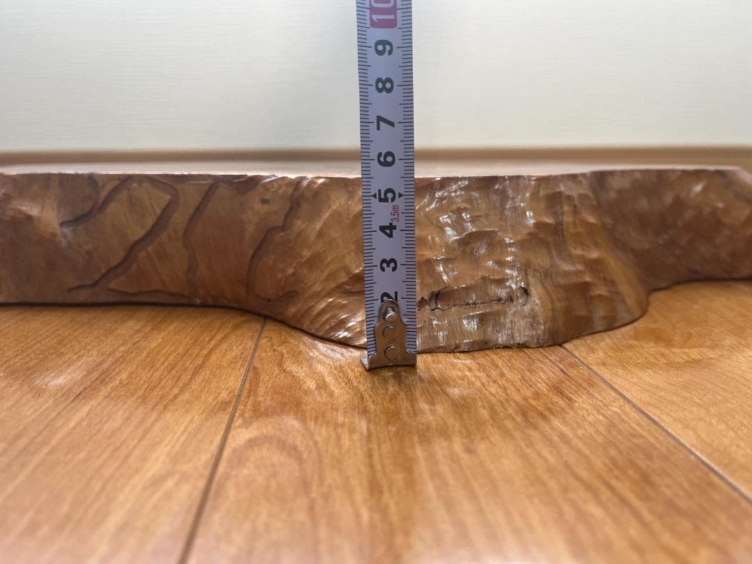 【天然一枚板】飾り台 盆栽台 花瓶台 座卓 大型【光沢仕上げ】