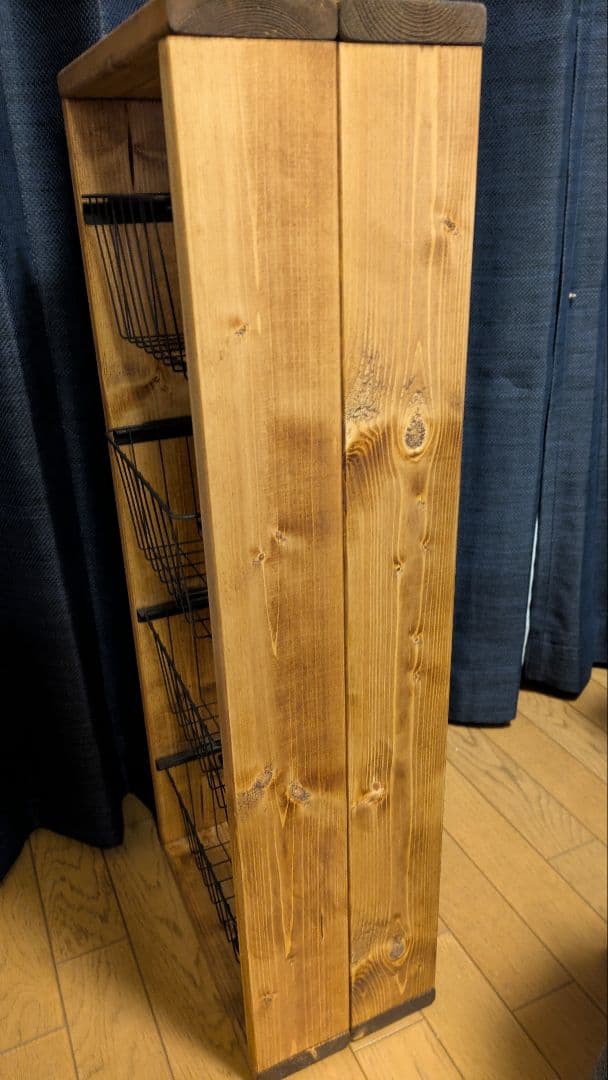 木製ラック 4段 ナチュラルウッド(未使用)