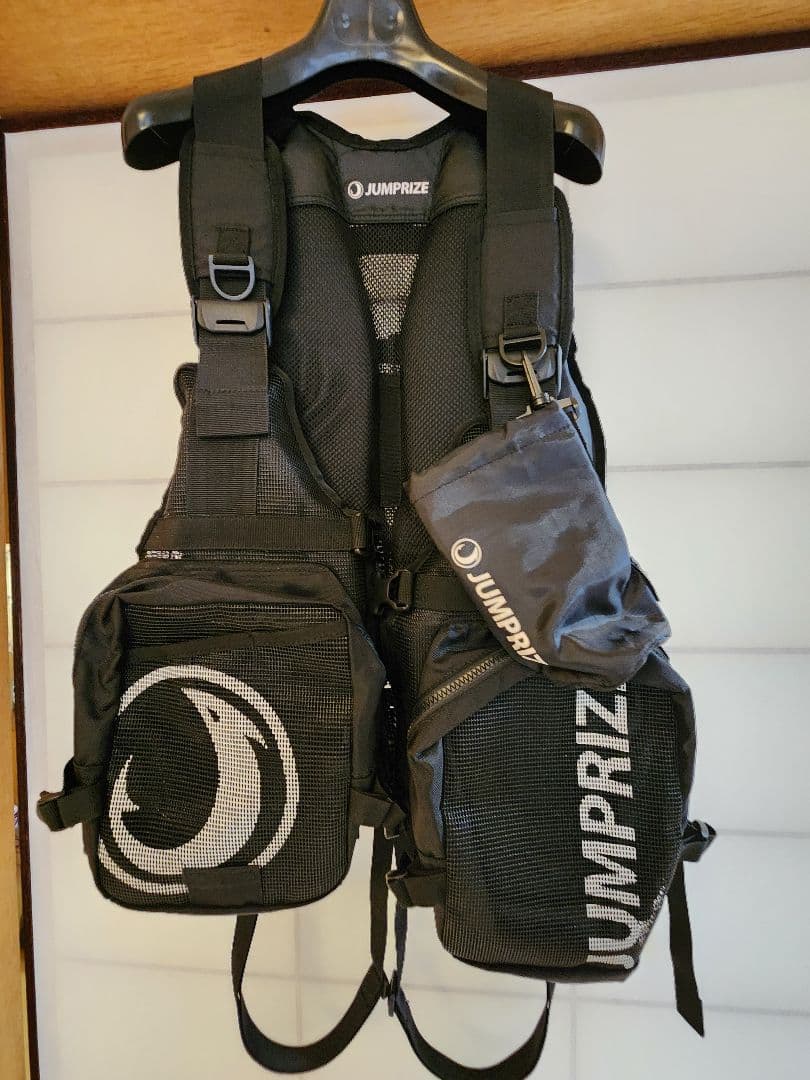 JUMPPRIZ ブラック フィッシングベスト