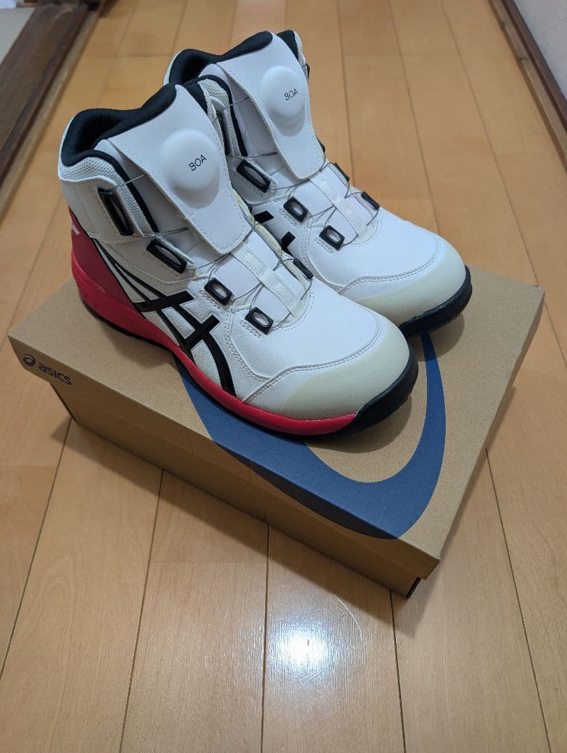 新品 asics アシックス 安全靴 26cm ハイカット ウィンジョブ