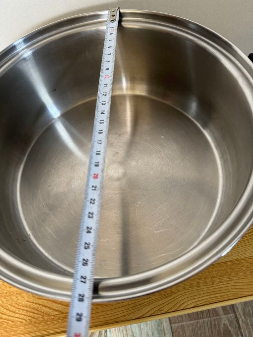 Queen深型鍋　ステンレススチール 蒸し器