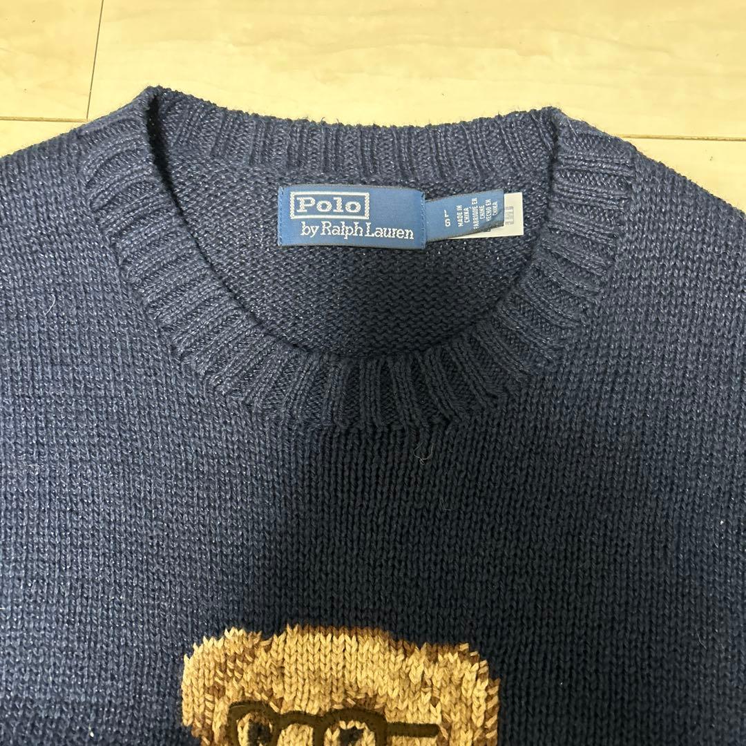 ド*ん様 【美品】Poloベア　ラルフローレンニット　ネイビー