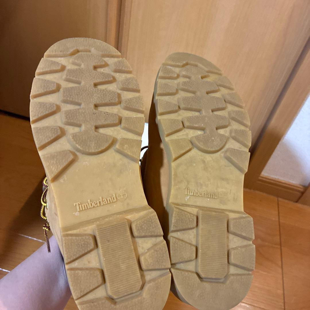 Timberland ベージュ ワークブーツ ハイカット　23.5㎝