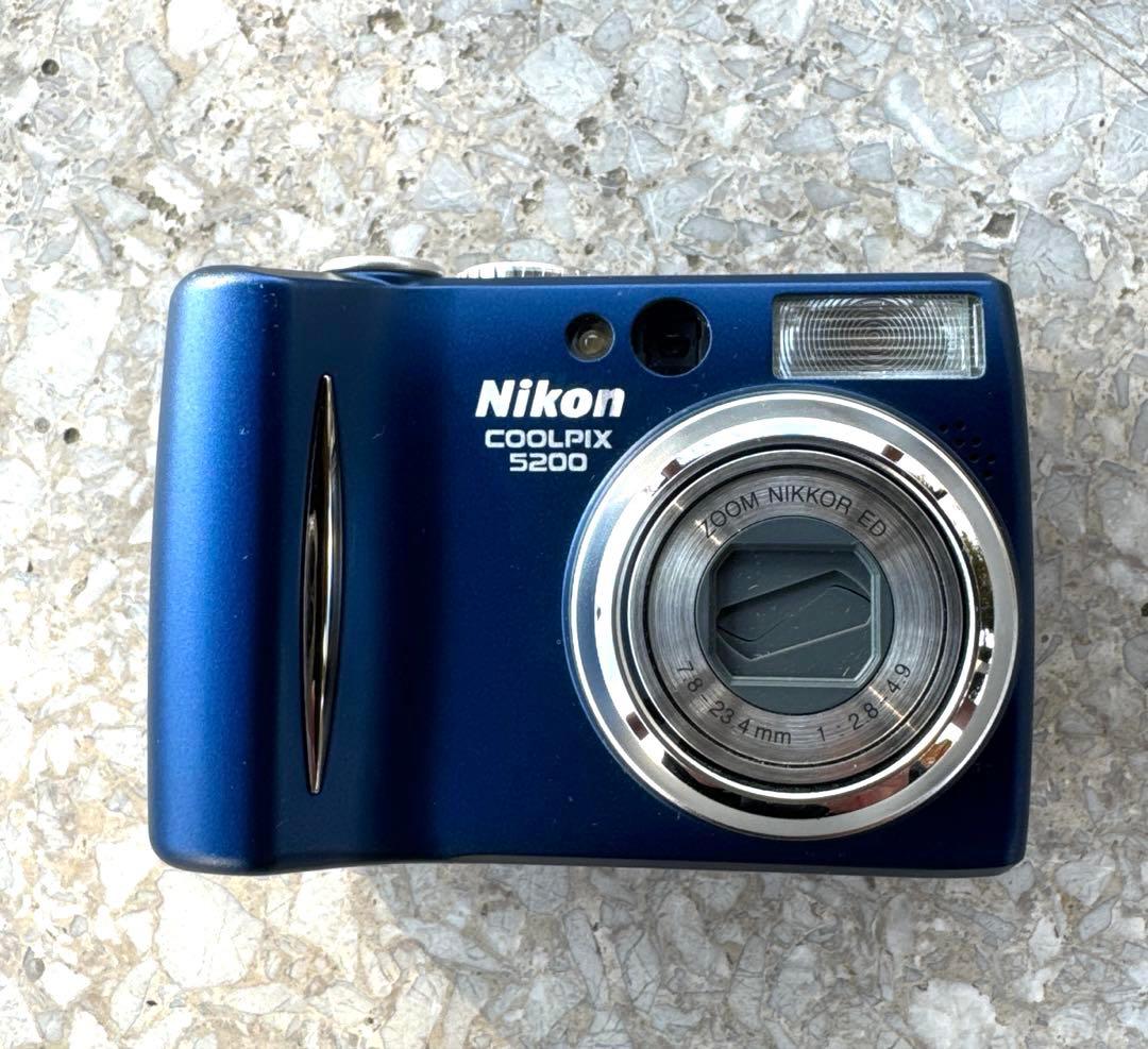 実写美⭕️美品【動作確認済】Nikon COOLPIX 5200 ブルー