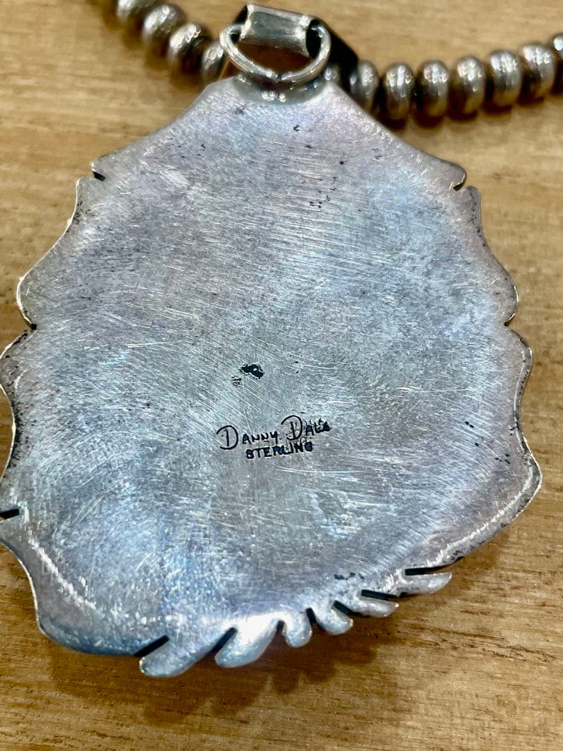 ナバホ族Danny Dale作ペンダント ターコイズ ネック