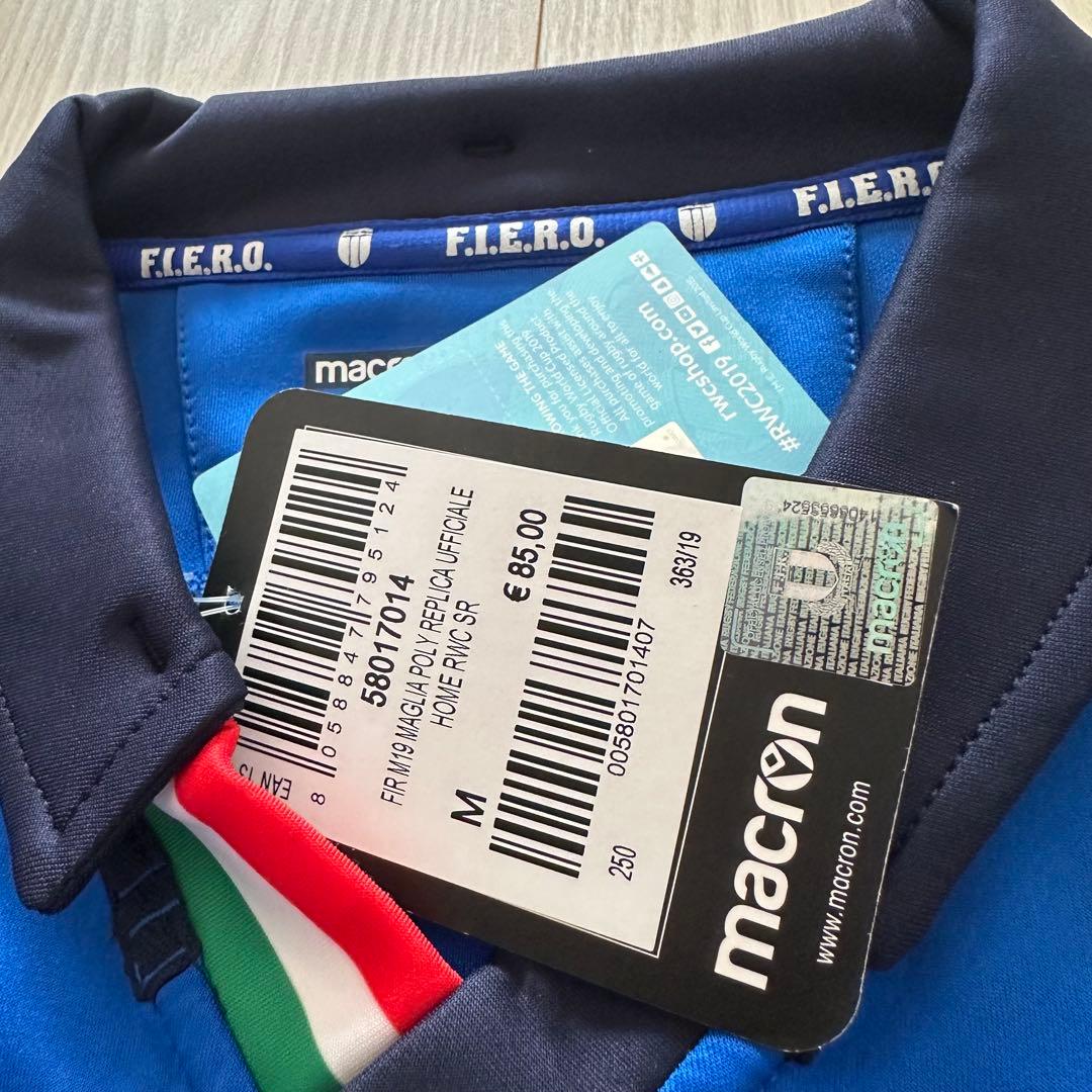 マクロン　イタリア代表　ラグビージャージ　　W杯　2019年　Mサイズ