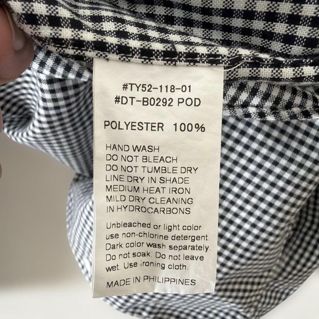 DANTON ボタンダウンギンガムチェックシャツ 36 Ladies