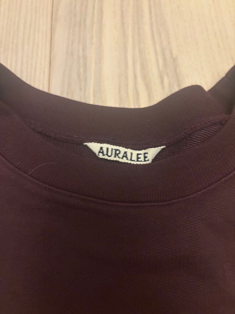 AURALEE ボルドー ダークブラウン スウェット 5