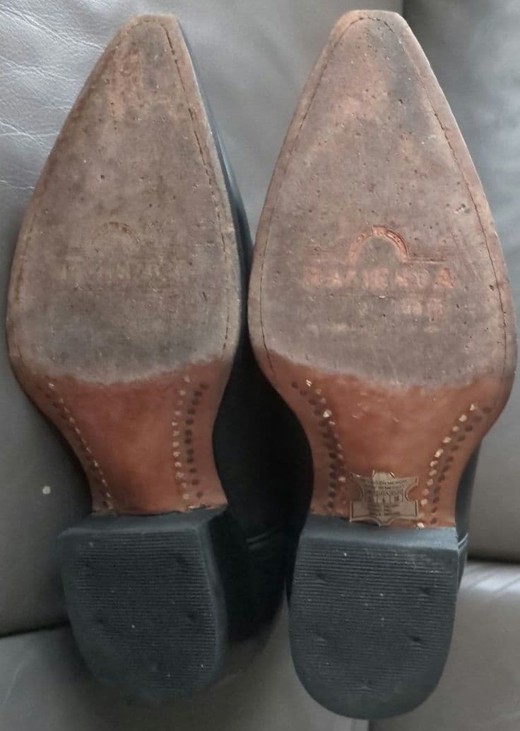 ウエスタンブーツ ブラック ポインテッドトゥ38