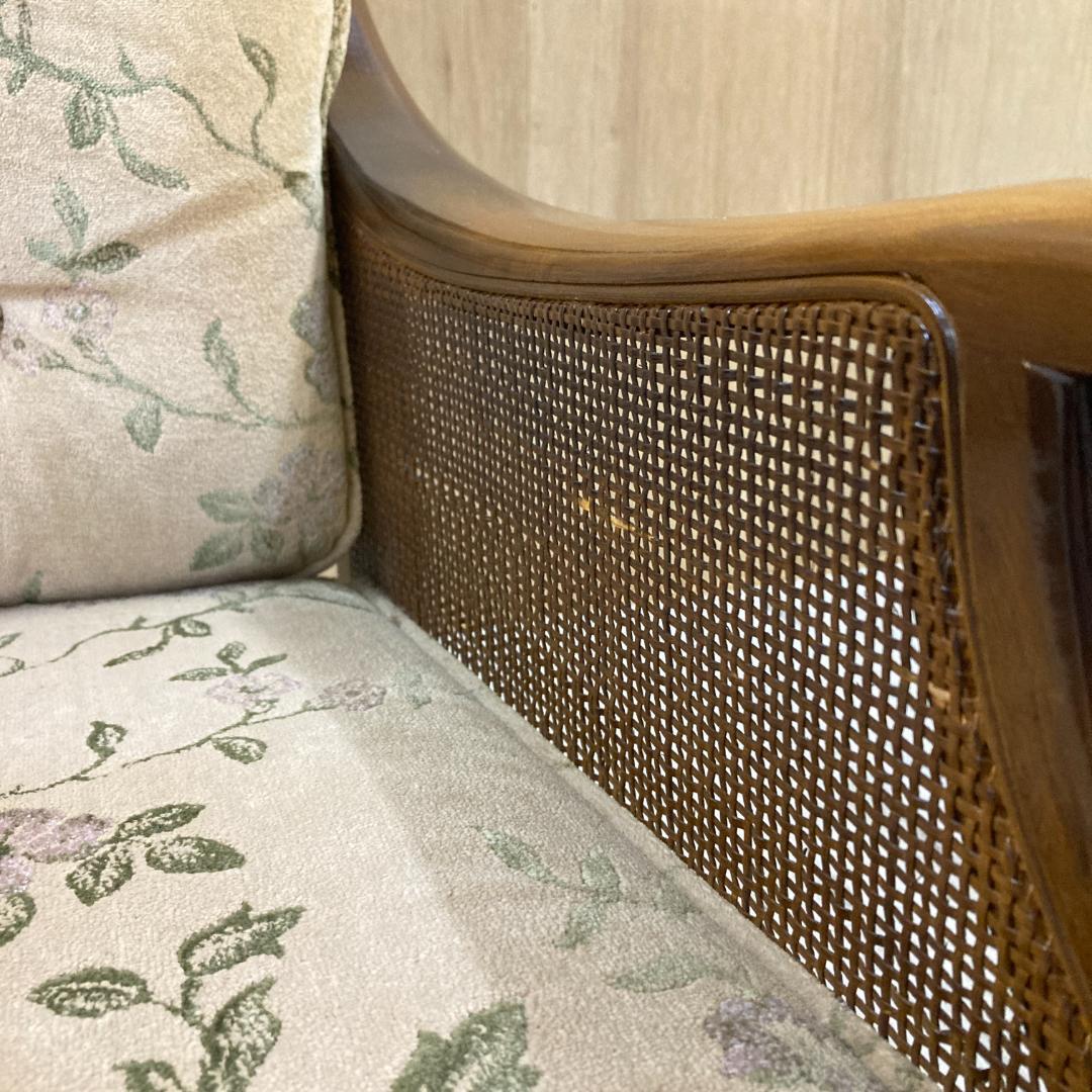 【カリモク】オールド　コロニアル アームチェア　1人掛けソファ 椅子 ①