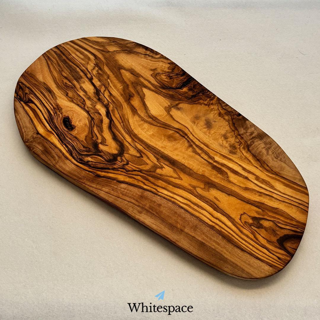 縁 溝付き オリーブウッド カッティングボード まな板 ハンドメイド チュニジア