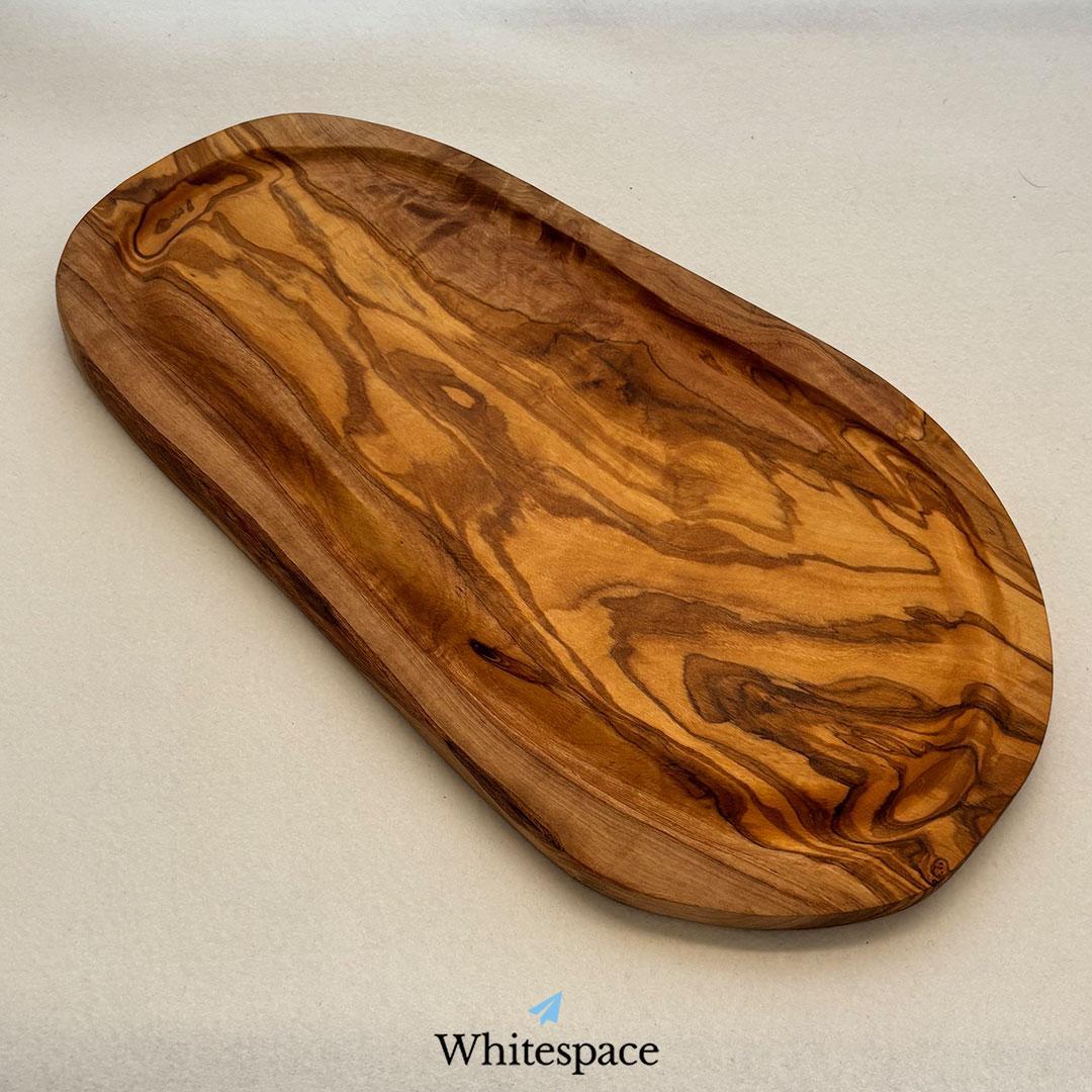 縁 溝付き オリーブウッド カッティングボード まな板 ハンドメイド チュニジア