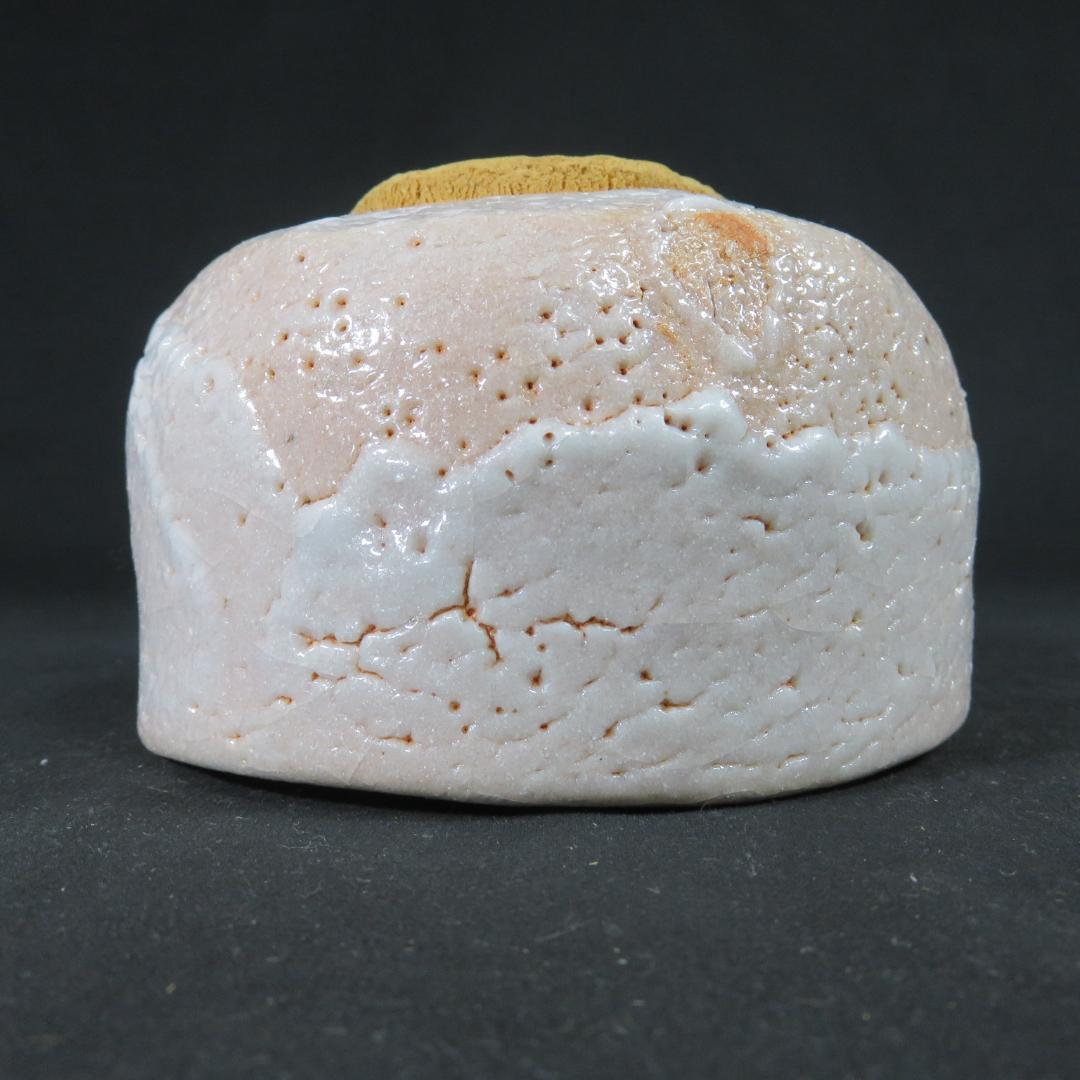 茶碗 志野 美好 美品 ピンク 木箱 共箱 茶道具 抹茶碗 茶器 茶の湯