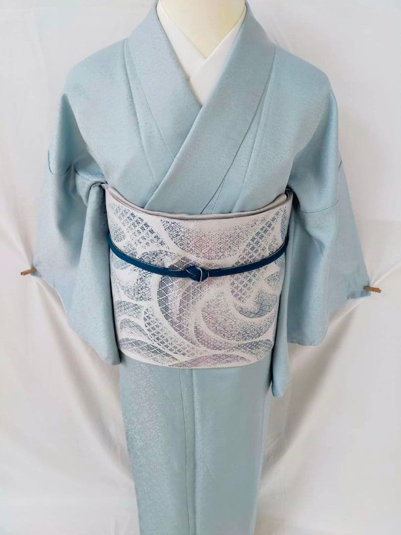 【お茶席用に】★★新品未使用　洗える紋意匠色無地(ポリ100%)Lサイズ★★