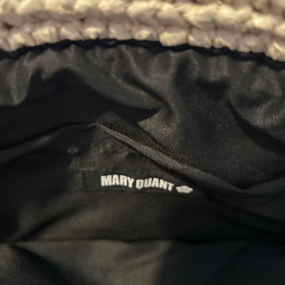 新品　マリークワント　トートバッグ　クロッシェラフィアライクトート　かごバック