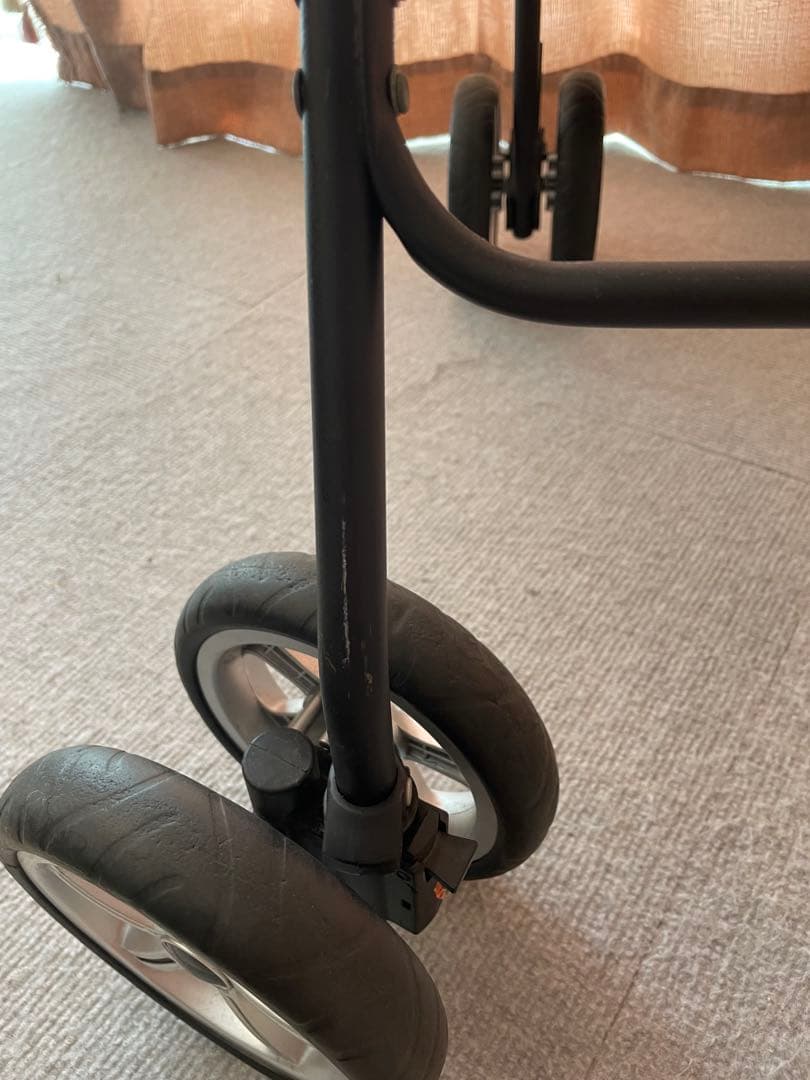 天使のカート　L 小物付き　ブラックキルト　黒 ペットカート