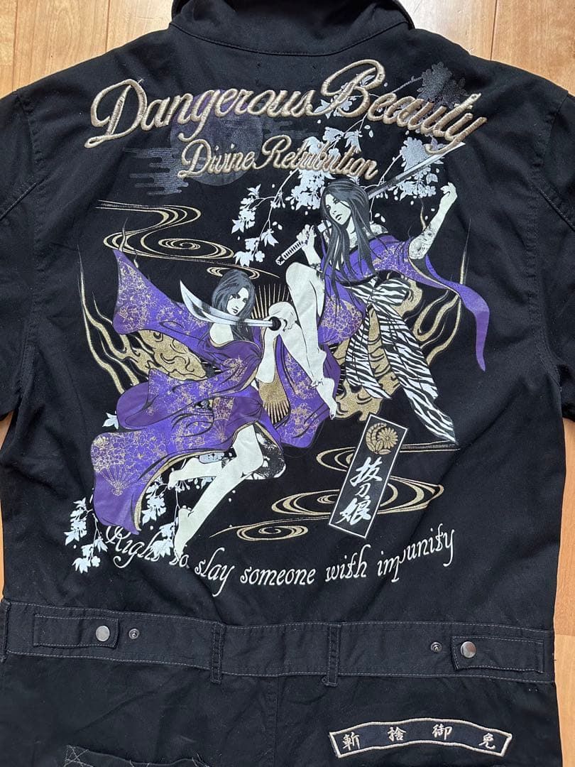 抜刀娘 和柄 つなぎ XL 美品 流儀圧搾購入