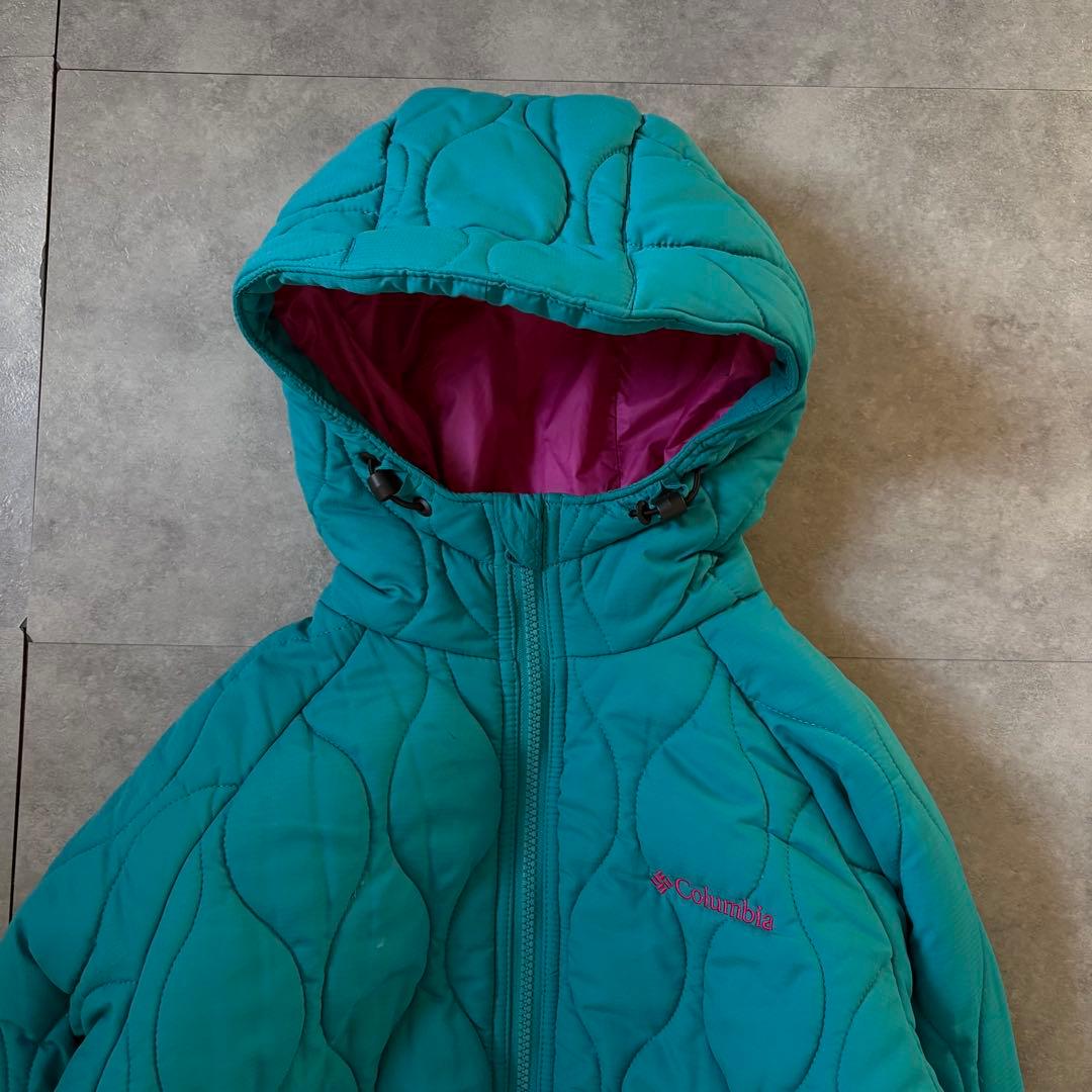 【超希少カラー⭐️】極暖columbia キルティングダウン グリーン　S