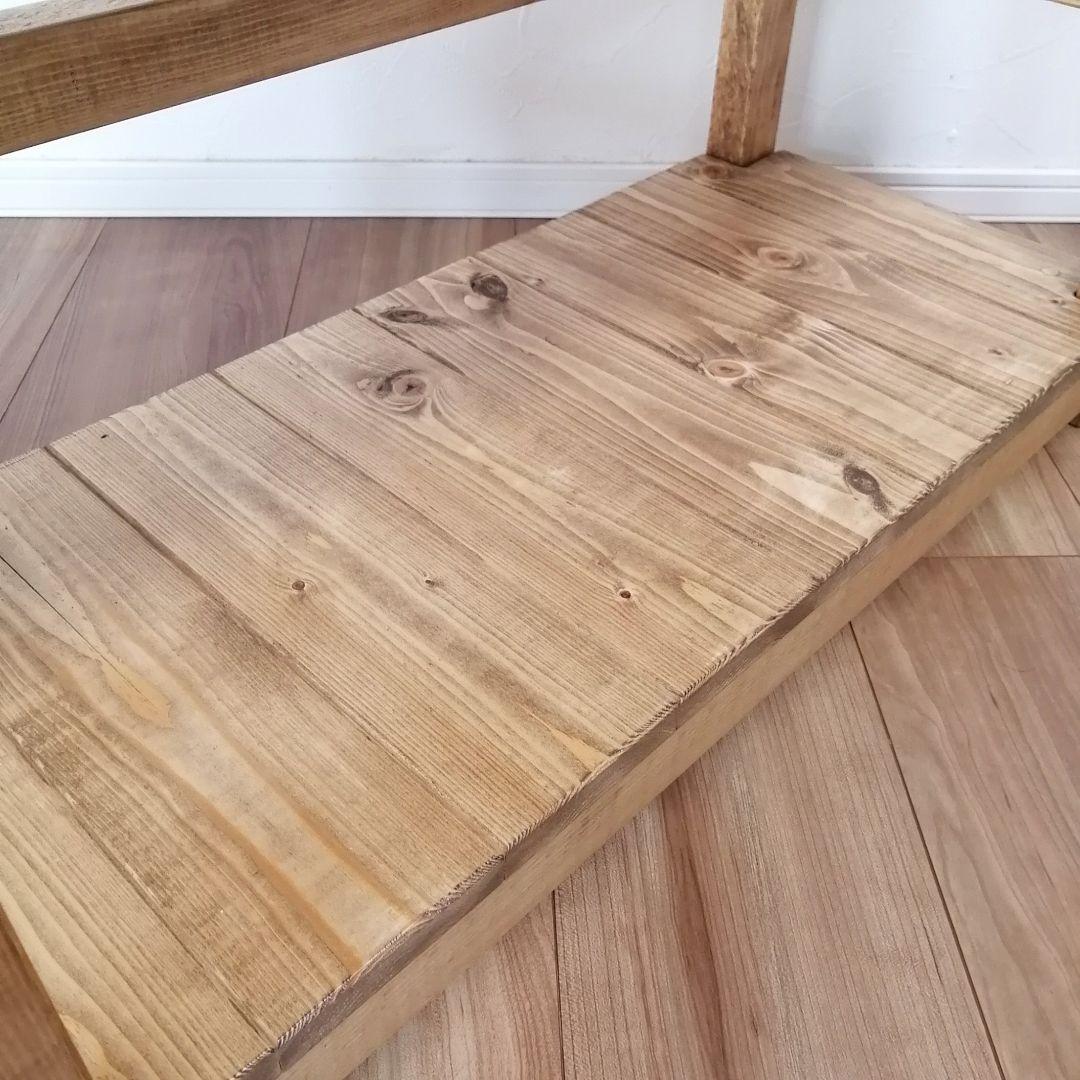 ハンドメイド シェルフベンチ ※おまけ付き