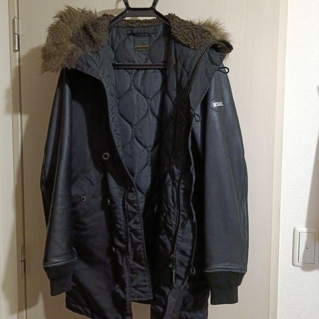 ヒステリックグラマー 【希少】 黒 フード付き モッズコート