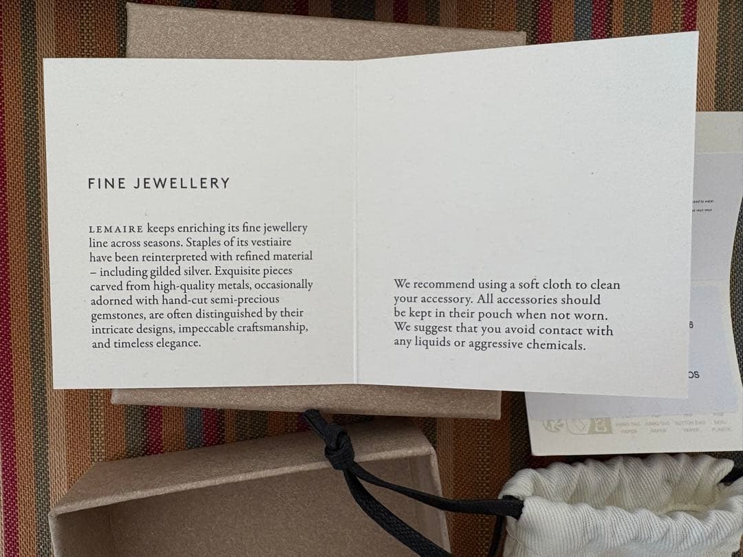 ⭐️新品　LEMAIRE MINI DROP EARRING シルバー925 片耳