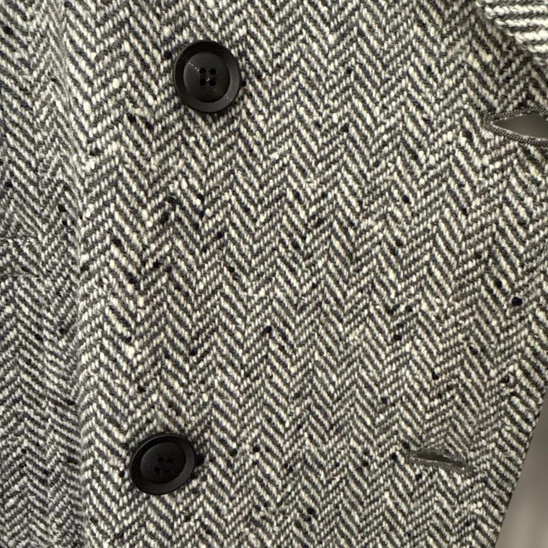 みん【YANUK/ヤヌーク】 ヘリンボーン ボクシーコート 未使用