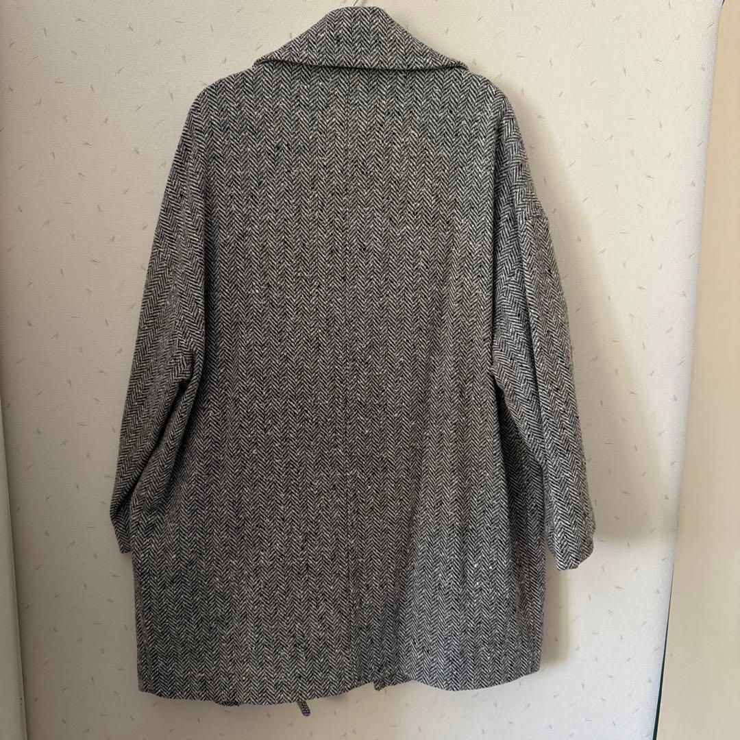 みん【YANUK/ヤヌーク】 ヘリンボーン ボクシーコート 未使用