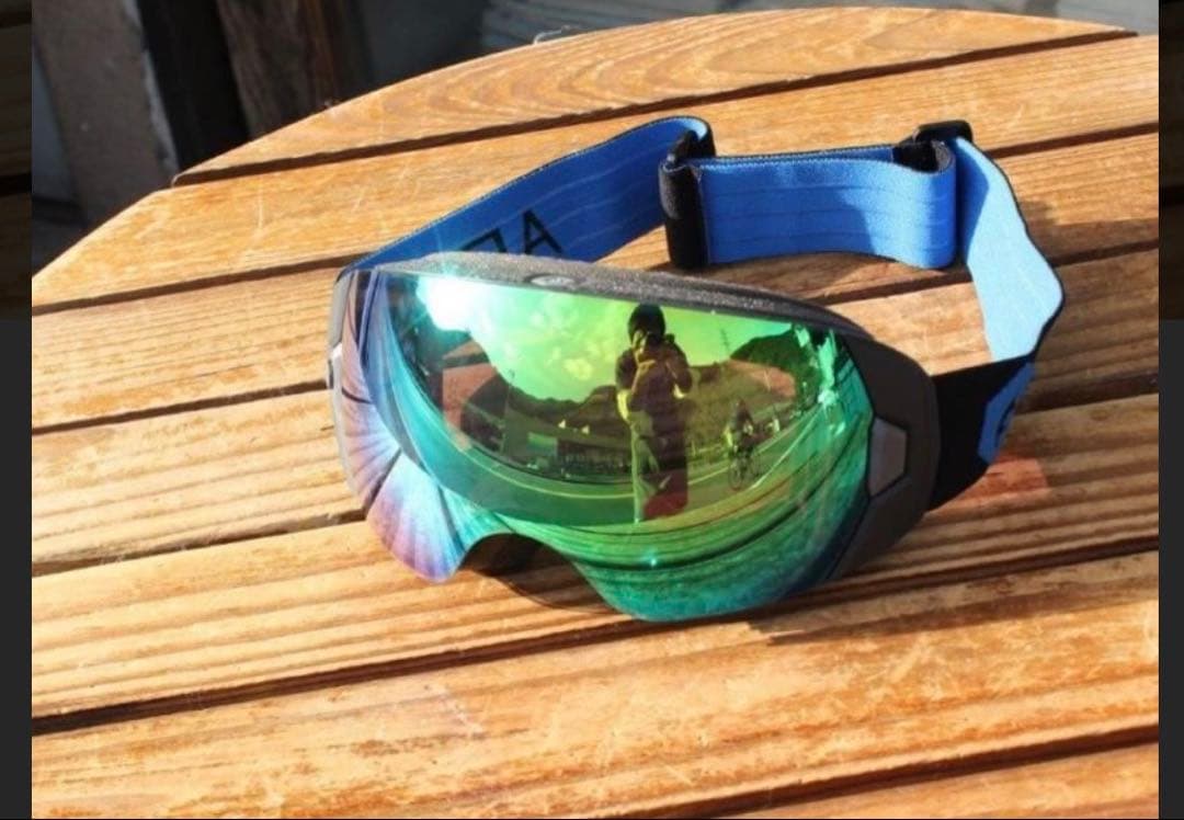 Abom HEET Goggle Flash Green Mirror エーボム
