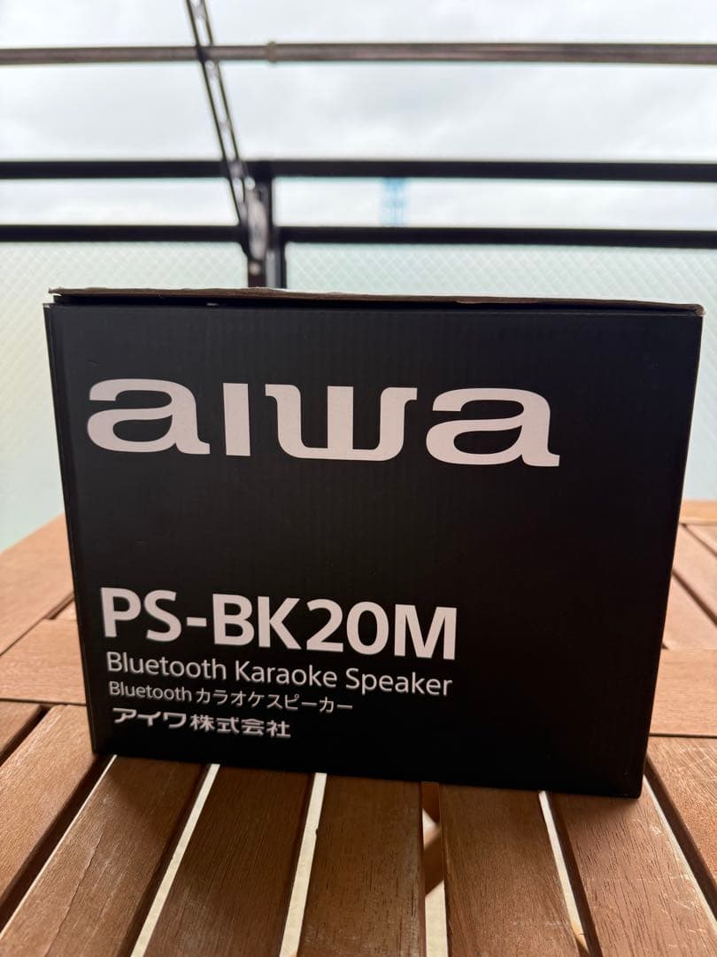 【新品・未使用】aiwa カラオケスピーカー　PS-BK20M