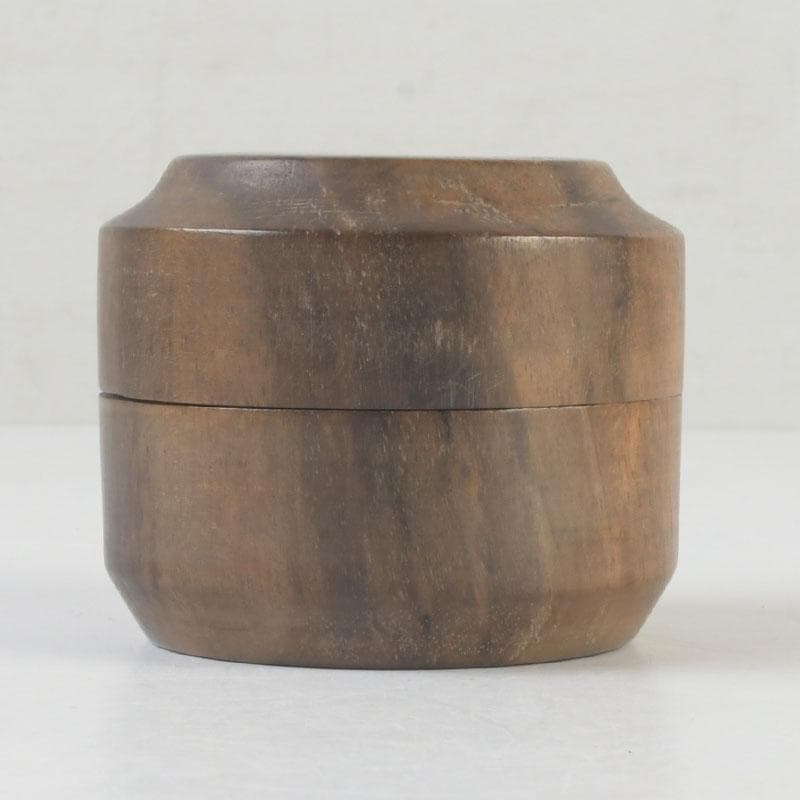 茶道具　黒柿製　雪吹　棗　V　9852