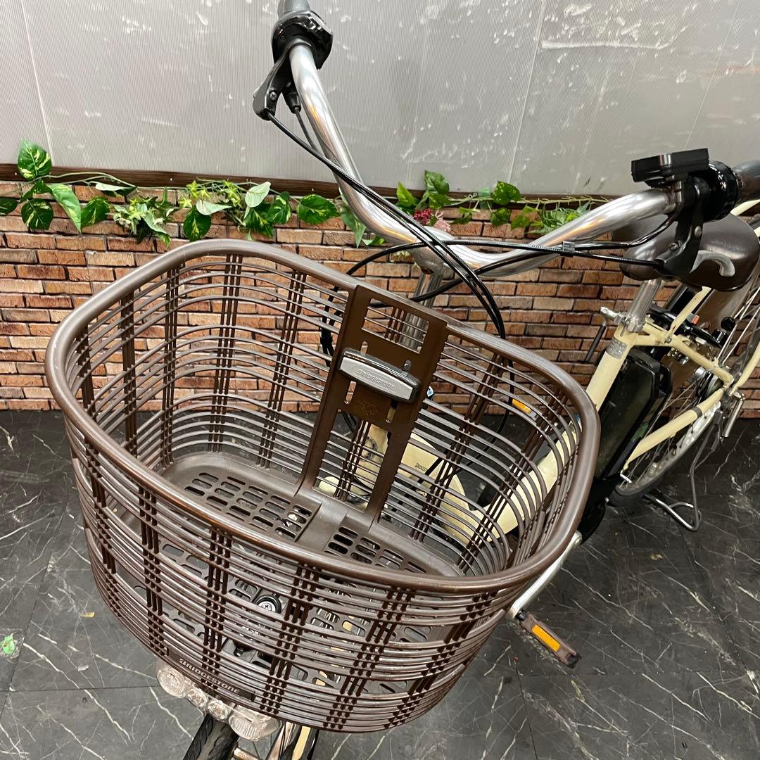 【56】電動自転車 ブリヂストン Assista クリーム