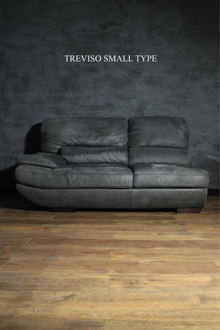 首都圏送無料〜TEREVISO24万トレビソ スモール レザテクス カウチソファ