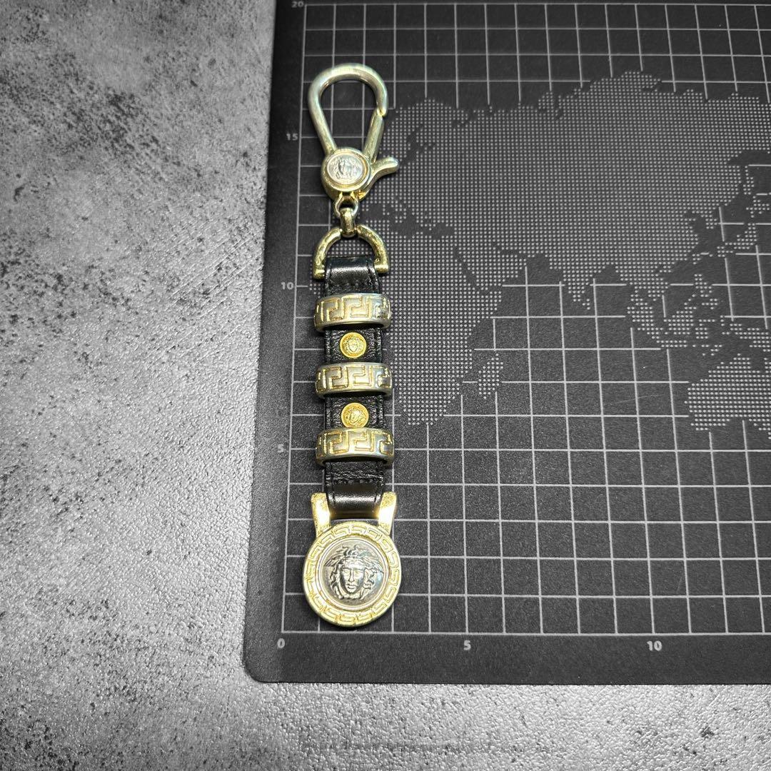 希少✨VERSACE Medusa Leather l Keychain