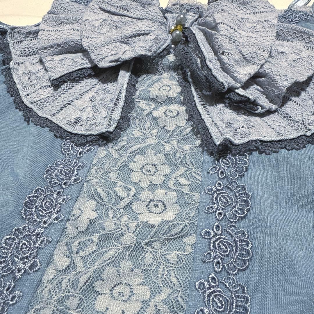 axes femme レースビッグリボンキャミソール