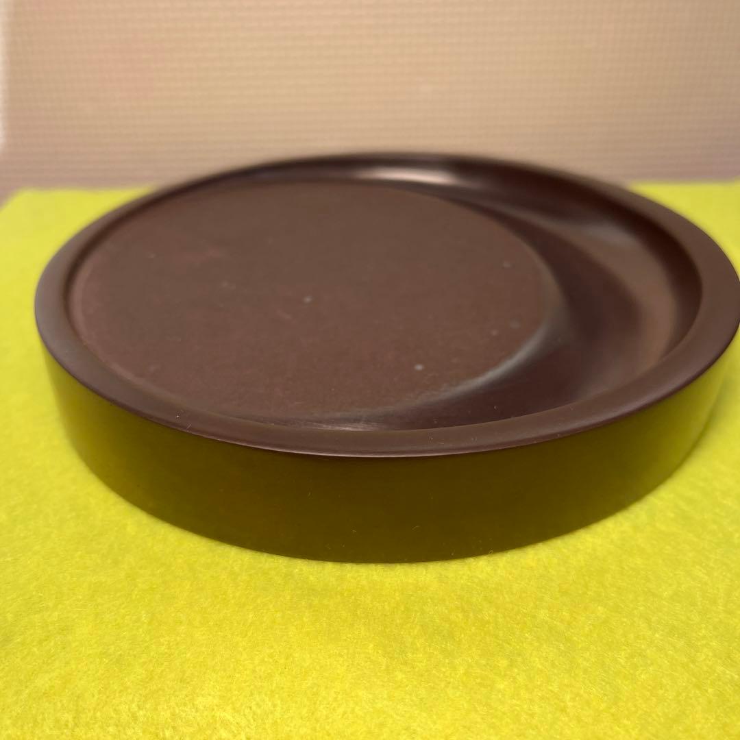 ⭕️赤間硯　希少　日月研　径147m m 泉光堂　美品　女性好み