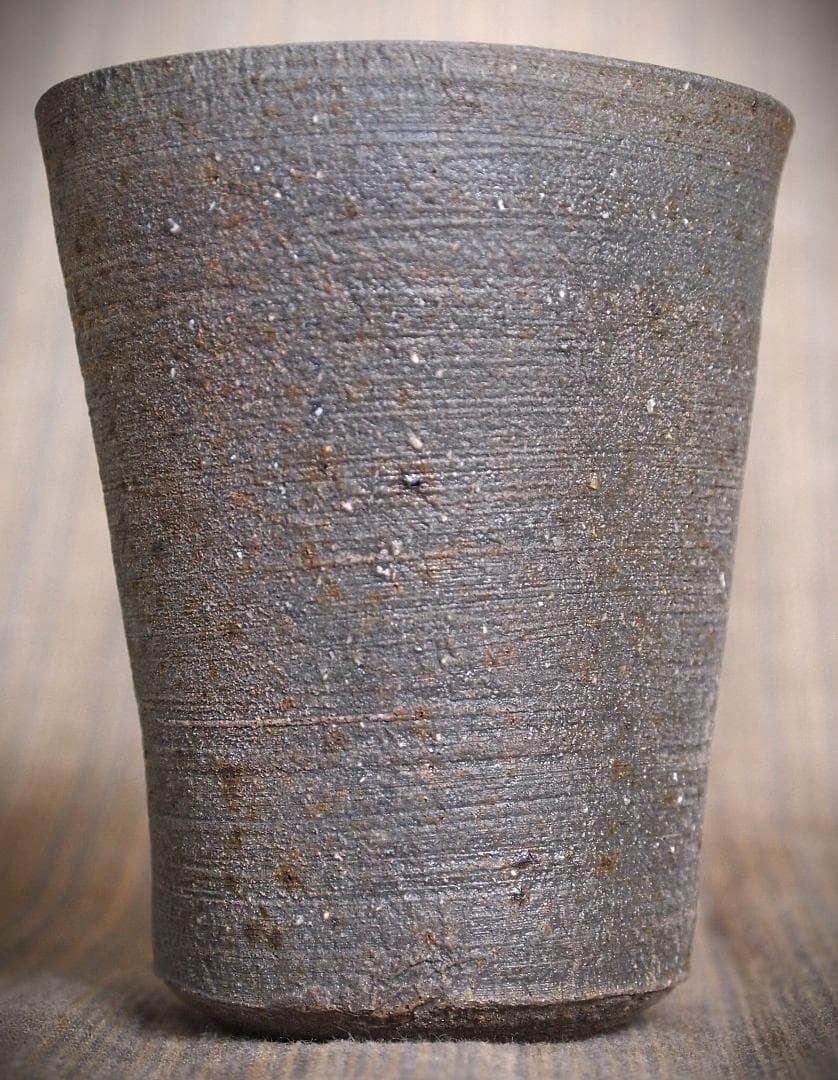 人気作家★中里隆★唐津南蛮麦酒器D★緋色