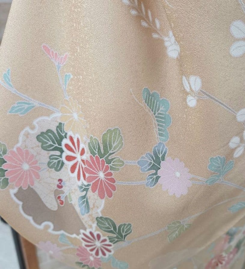 訪問着 4点フルセット、着物、袋帯、帯締め、帯揚げ