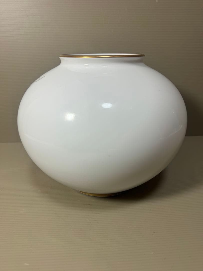 2151 香蘭社　カトレア　花瓶　金彩　未使用