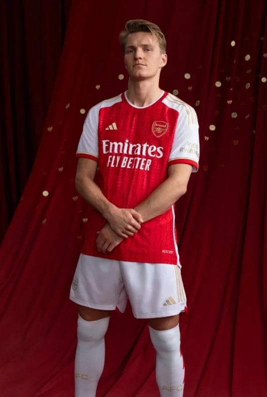 アーセナル　ウーデゴール　オーセンティック ホーム（M）2023-24