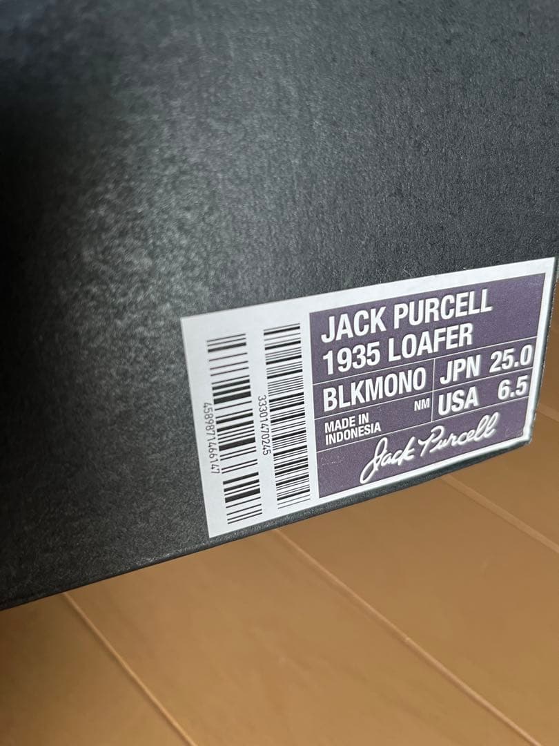 コンバース ジャックパーセル 1935 ローファー ブラック　25.0