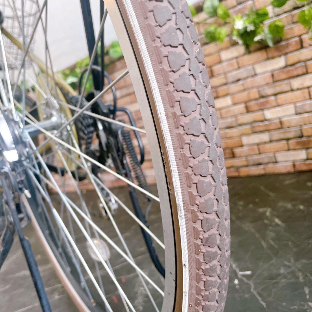 【65】一般車 ママチャリ SUBCREW カーキー系 26インチ