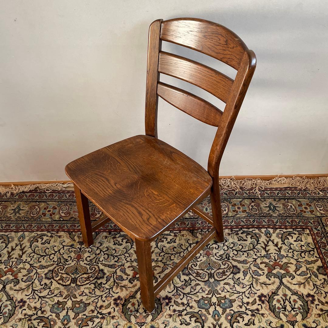 ④ オランダ製　ダイニングチェア　オーク材　無垢材