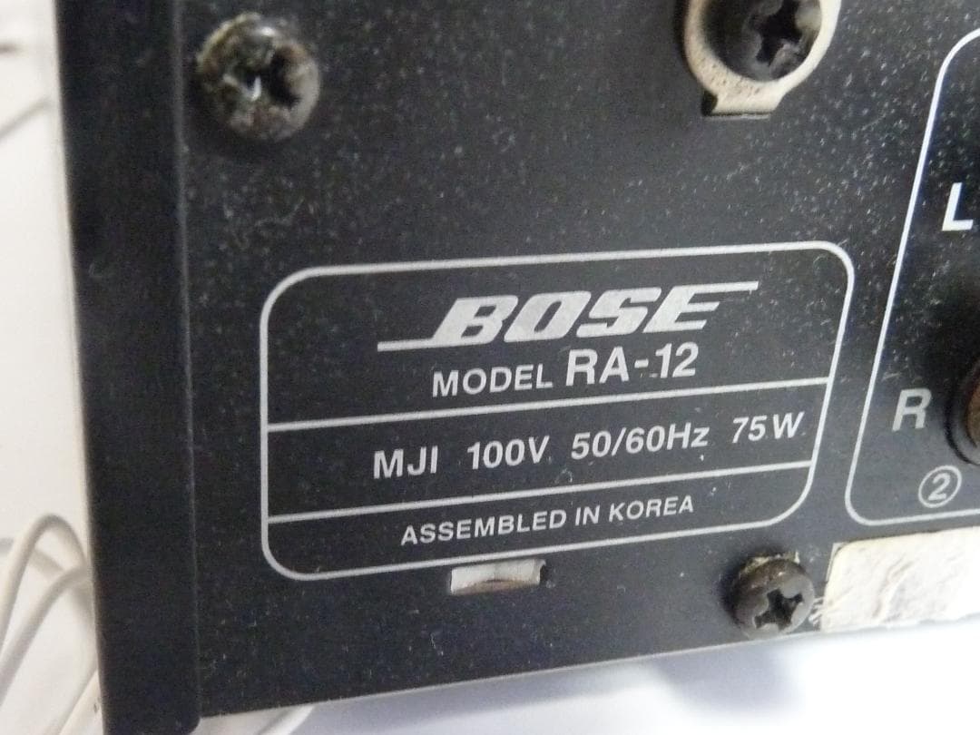 Bose Receiver RA-12 アンプレシーバー リモコンつき