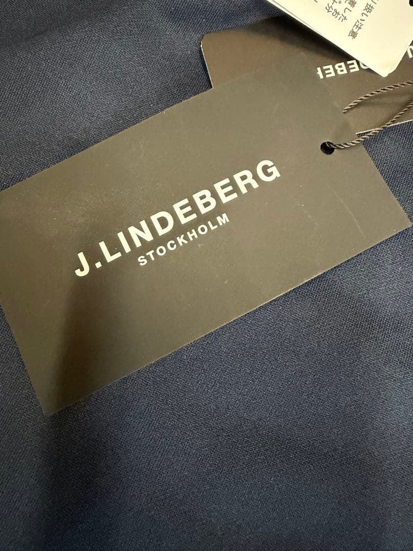新品正規品【J.LINDBERG】半袖モックネックシャツ　※サイズの記載確認※