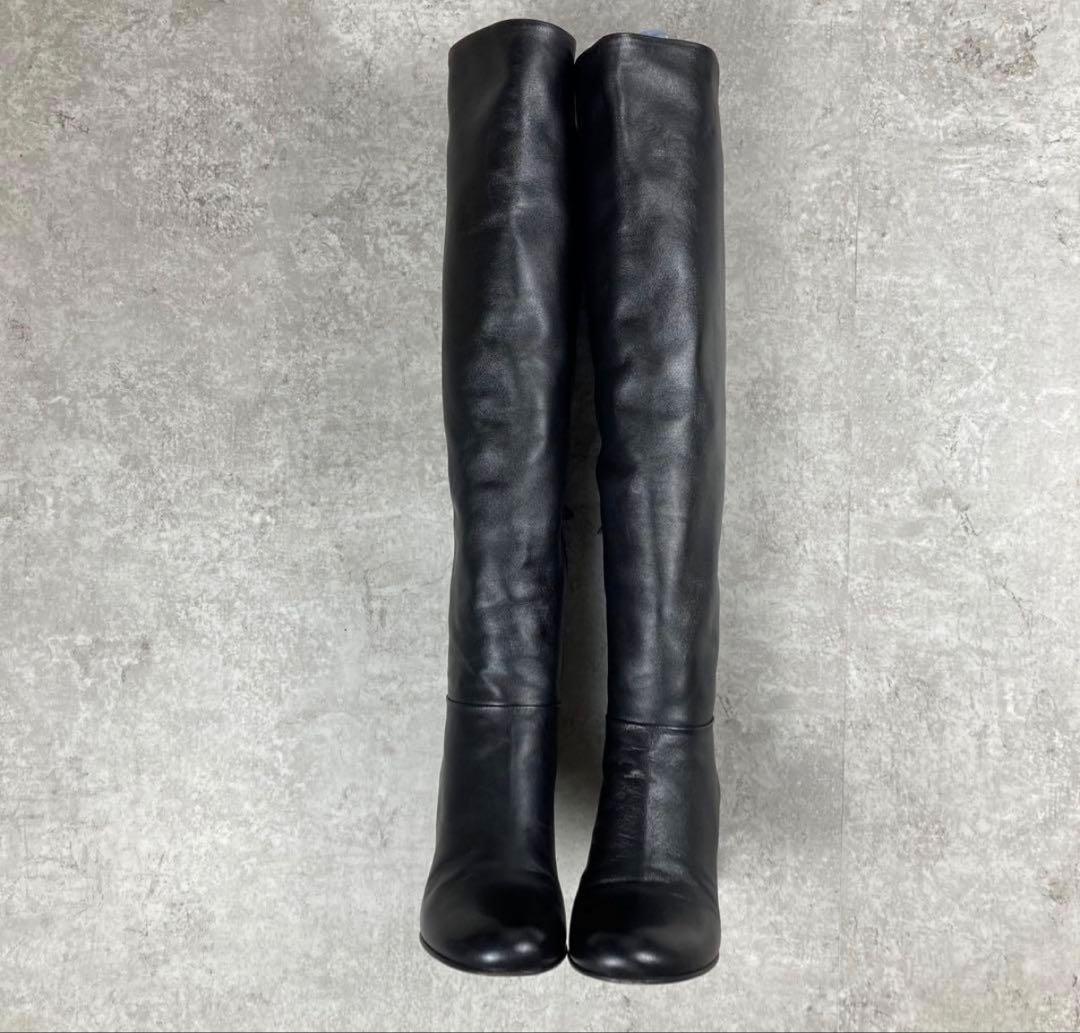 【極美品】PRADA プラダ　ロングブーツ　36 1/2 ブラック