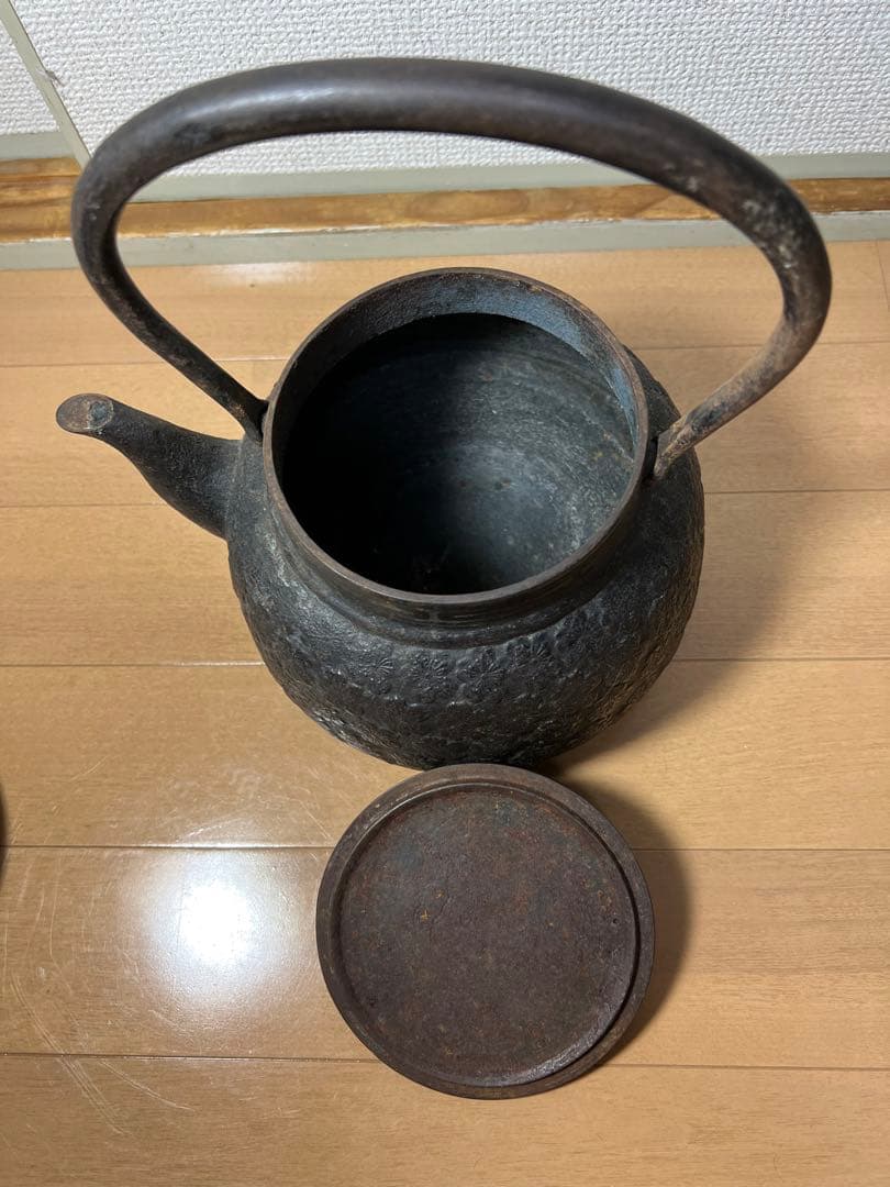 179 南部鉄器　鉄瓶　時代物