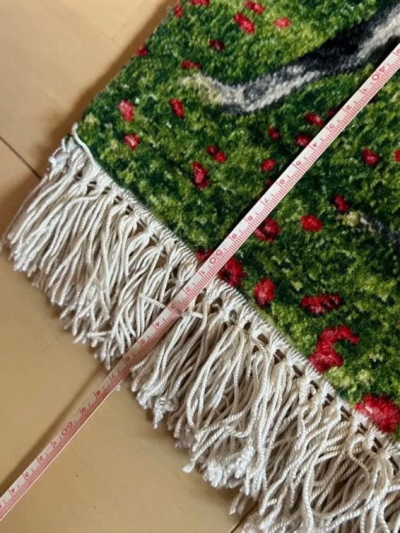 ペルシャ絨毯　馬柄　50x45